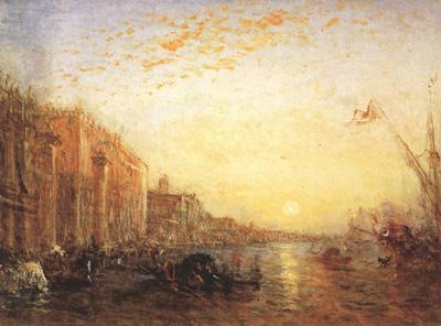 Felix Ziem Venice with Doges'Palace at Sunrise (mk22) Germany oil painting art